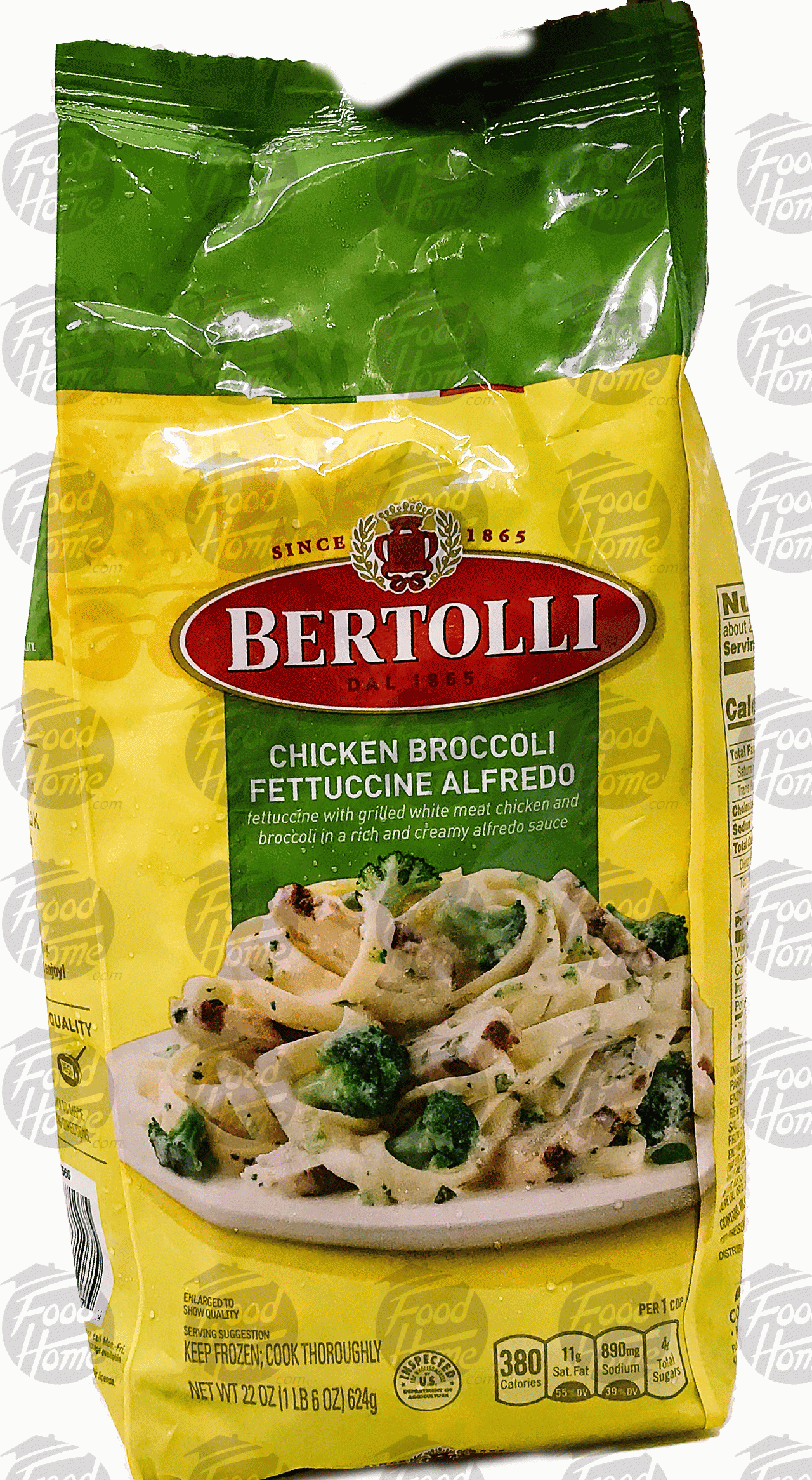 Bertolli  chicken broccoli fettuccine alfredo, frozen bag Full-Size Picture